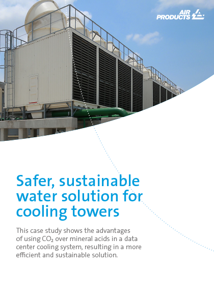 Safer, sustainable water solution for cooling towers