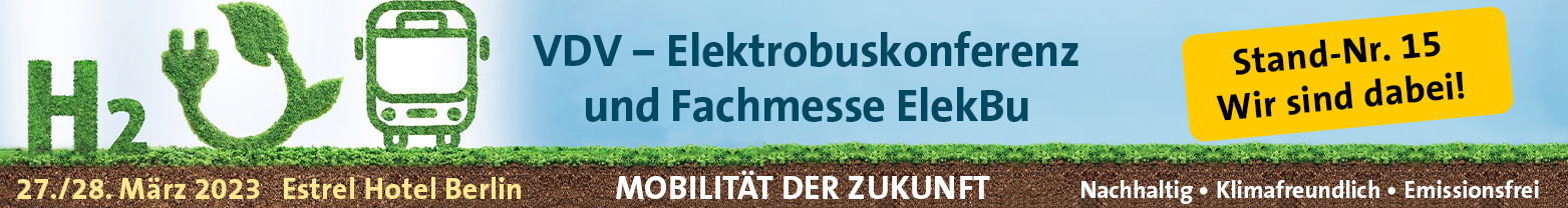 14. VDV-Elektrobuskonferenz und Fachmesse