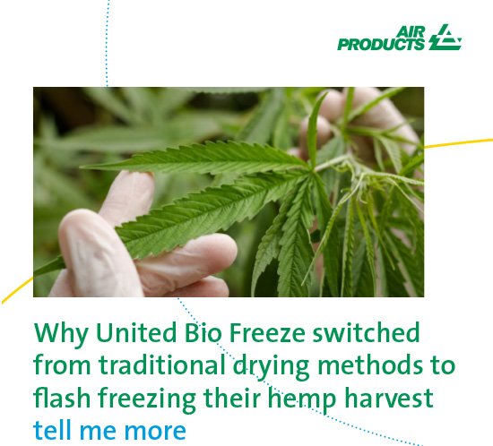 Case Study Hemp: United Bio Freeze has success with Flash Freezing