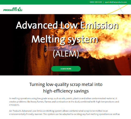 Advanced Low Emission Melting (ALEM) system