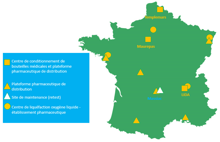 Air Products division médicale en France