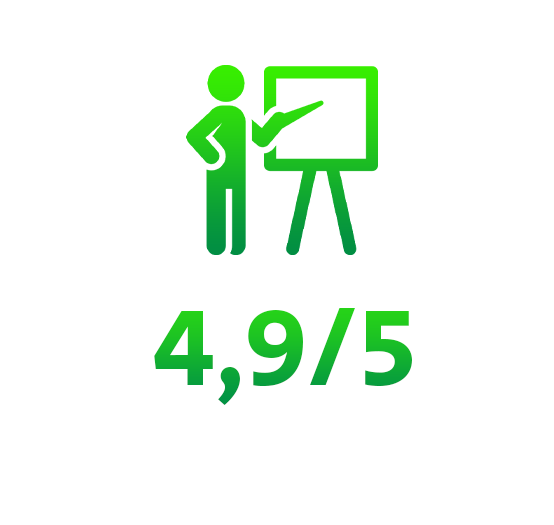 4,9/ 5 - Enseignement