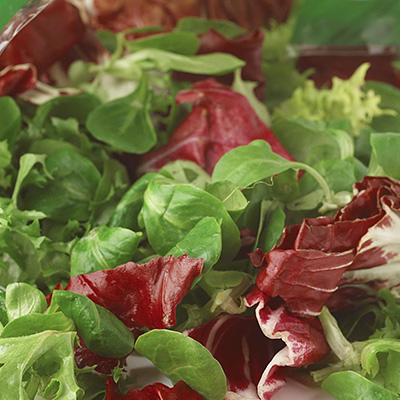 Prepared fruit and bagged salads